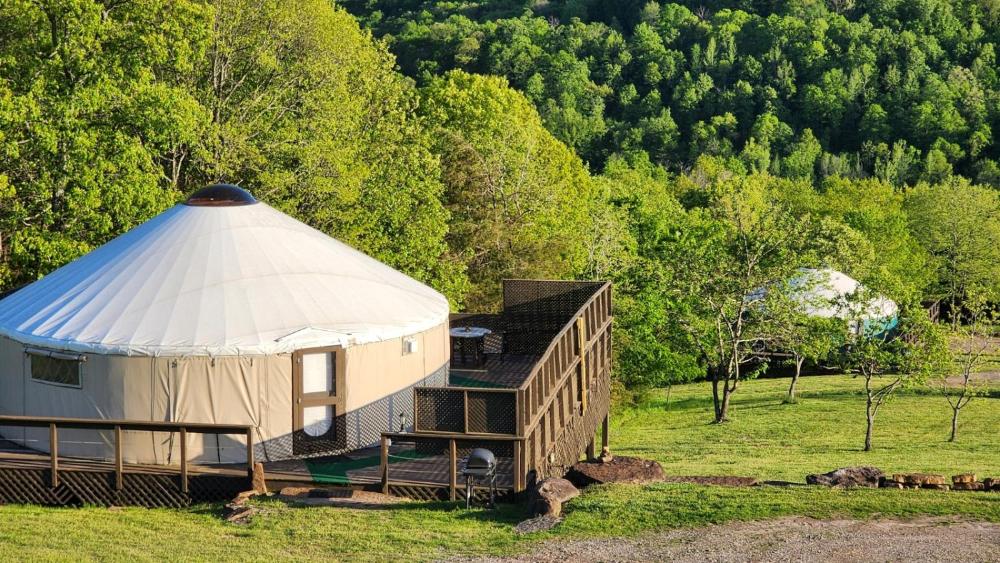 Deluxe Yurt Cabin interior